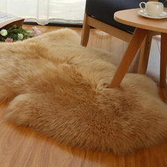 オーストラリア産高品質シープスキンラグ:厚手の長毛、快適さと贅沢さの完璧な融合(Sheepskin)