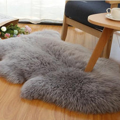 オーストラリア産高品質シープスキンラグ:厚手の長毛、快適さと贅沢さの完璧な融合(Sheepskin)
