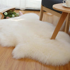 オーストラリア産高品質シープスキンラグ:厚手の長毛、快適さと贅沢さの完璧な融合(Sheepskin)