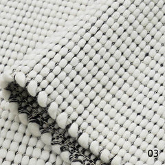 天然素材のみ使用した手織りカーペット!長くご愛用できる高品質な一品(Particles)