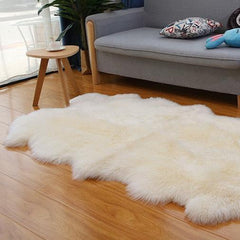 オーストラリア産高品質シープスキンラグ:厚手の長毛、快適さと贅沢さの完璧な融合(Sheepskin)