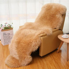 オーストラリア産高品質シープスキンラグ:厚手の長毛、快適さと贅沢さの完璧な融合(Sheepskin)