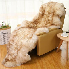 オーストラリア産高品質シープスキンラグ:厚手の長毛、快適さと贅沢さの完璧な融合(Sheepskin)