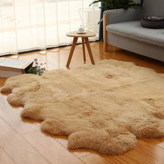 オーストラリア産高品質シープスキンラグ:厚手の長毛、快適さと贅沢さの完璧な融合(Sheepskin)