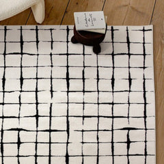 防水力バツグン!北欧風の高級防水カーペット(Checkered)