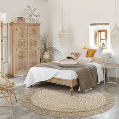 夏季に適した天然ジュート製カーペット(29)