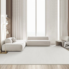 モノクロの部屋にぴったり。おしゃれグレーのウィルトン織ラグ(Annie)