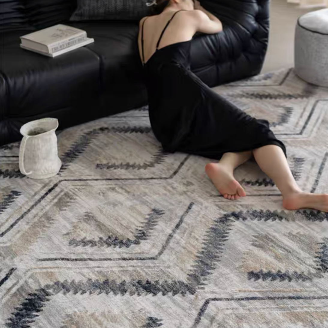 Meredith Blue polypropylene rug - image 15