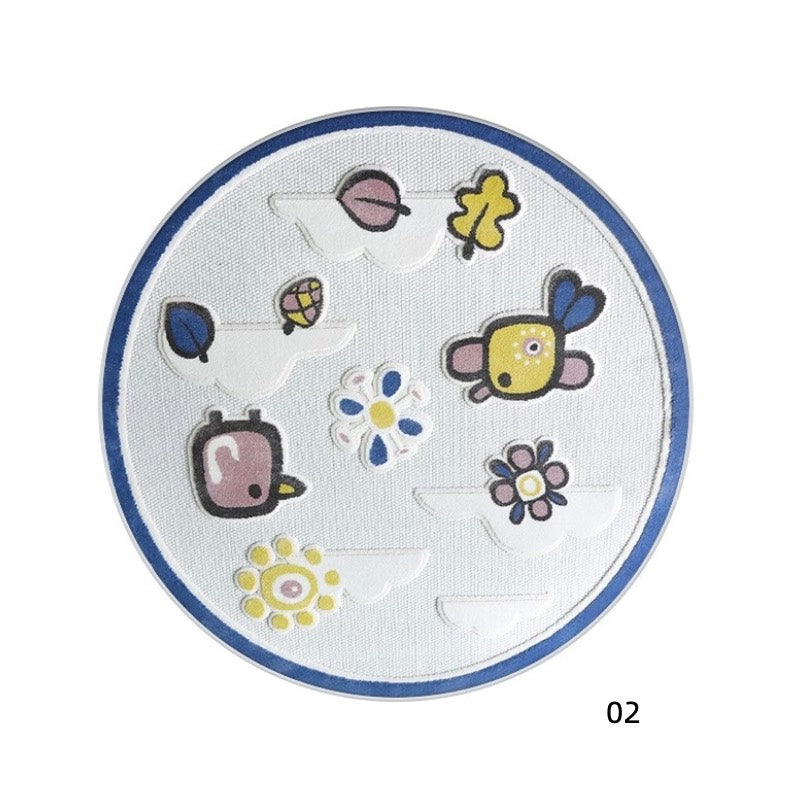 定番北欧風3Dデザインのウィルトン織カーペット（Zoo）