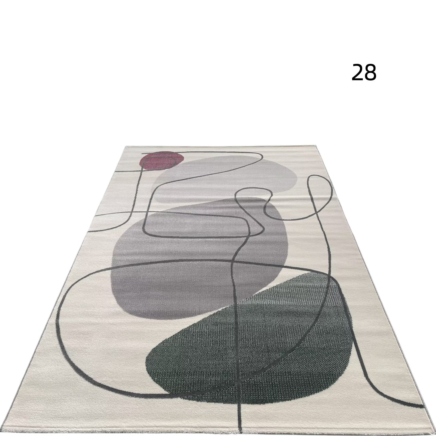 定番北欧風3Dデザインのウィルトン織カーペット（Zen Echo）