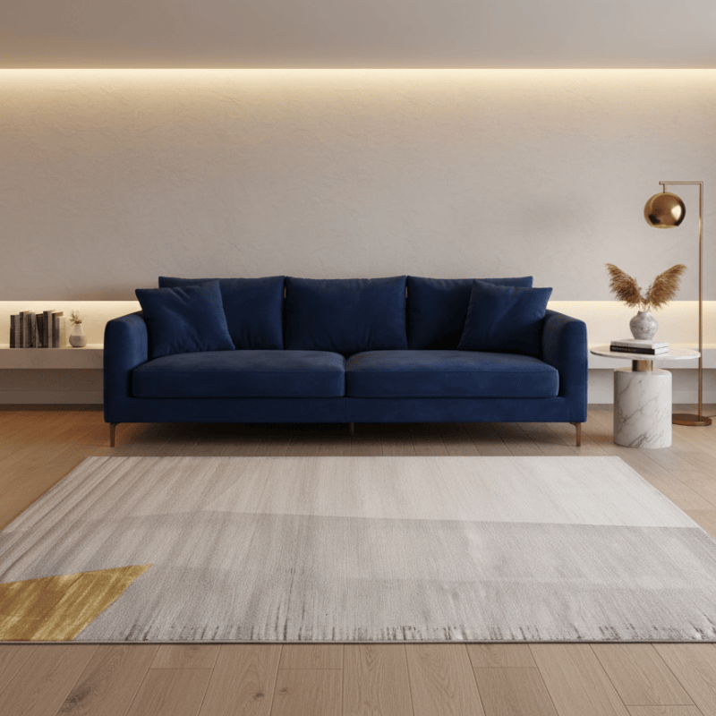 定番北欧風3Dデザインのウィルトン織カーペット（Gulang Isle）