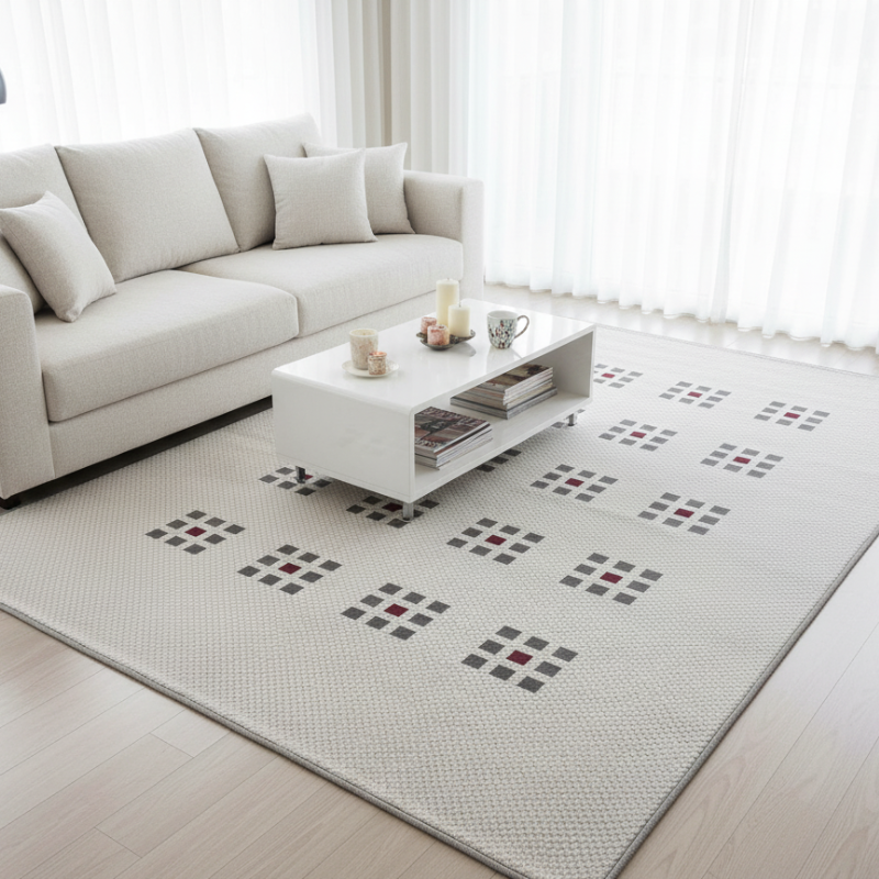 定番北欧風3Dデザインのウィルトン織カーペット（Zen Echo）