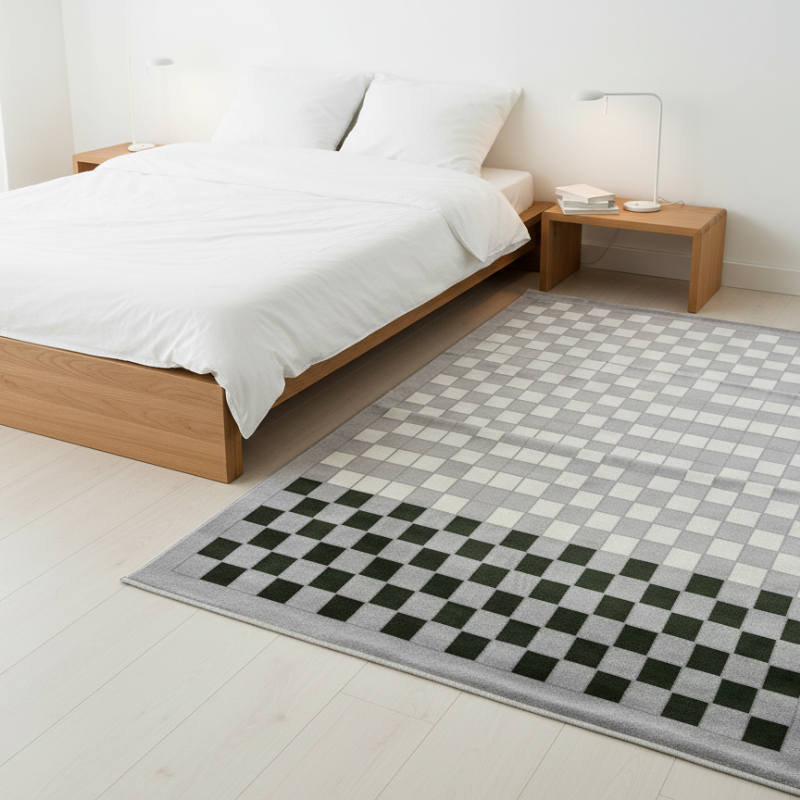 定番北欧風3Dデザインのウィルトン織カーペット（Zen Echo）