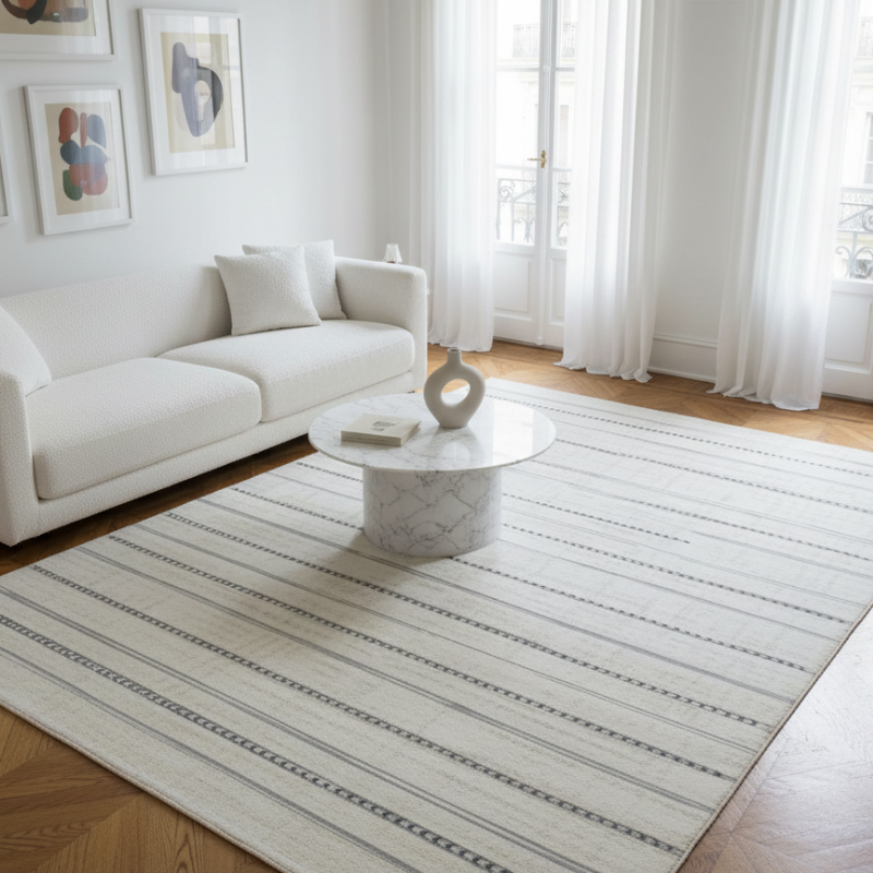 定番北欧風3Dデザインのウィルトン織カーペット（Danube）