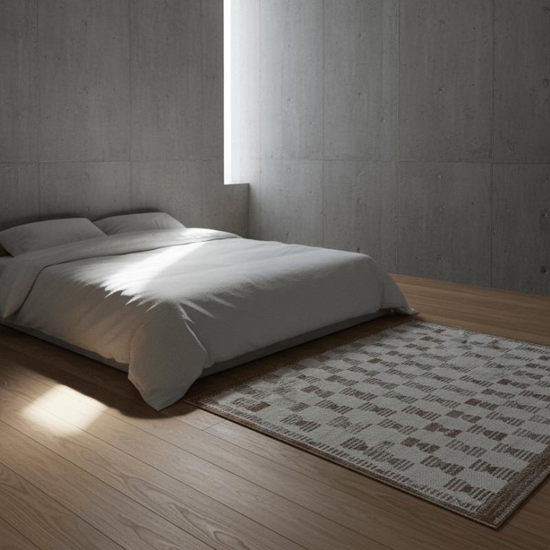 定番北欧風3Dデザインのウィルトン織カーペット（Archaic Rhythm）