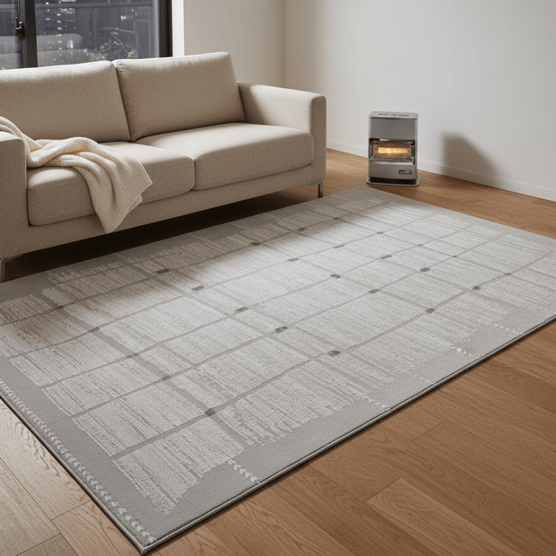 定番北欧風3Dデザインのウィルトン織カーペット（Archaic Rhythm）