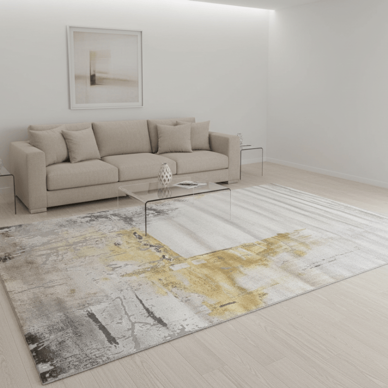 定番北欧風3Dデザインのウィルトン織カーペット（Gulang Isle）