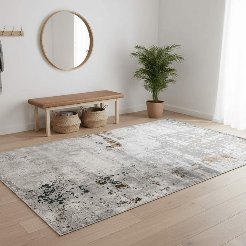 定番北欧風3Dデザインのウィルトン織カーペット（Palachi）