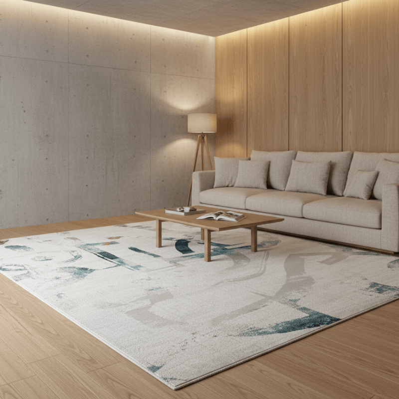 定番北欧風3Dデザインのウィルトン織カーペット（Palachi）