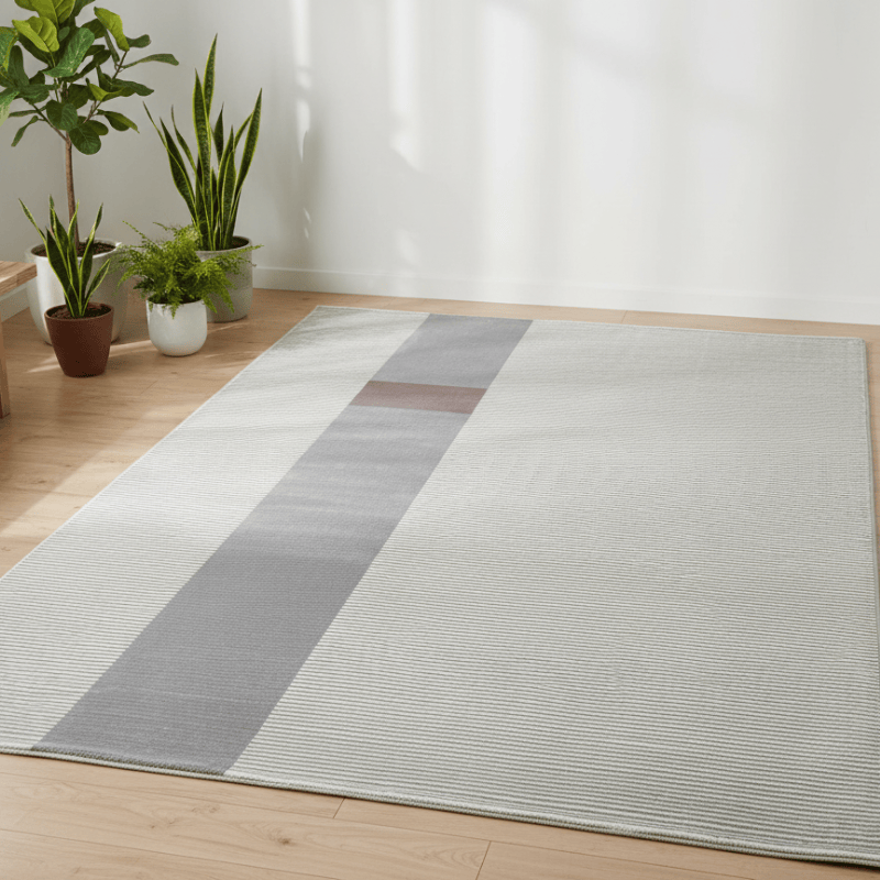 定番北欧風3Dデザインのウィルトン織カーペット（Pure Yang）