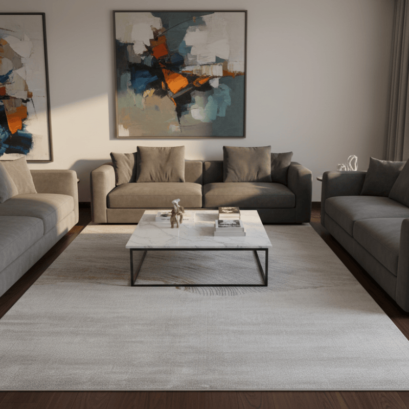 定番北欧風3Dデザインのウィルトン織カーペット（Yufan）