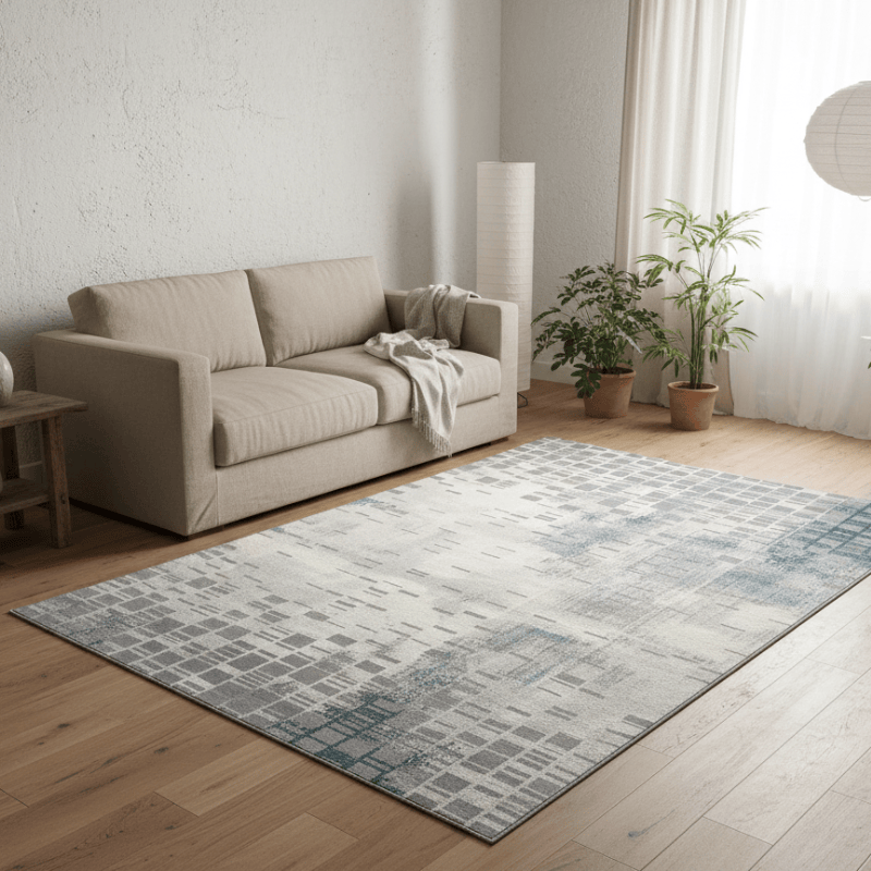 定番北欧風3Dデザインのウィルトン織カーペット（Grande）