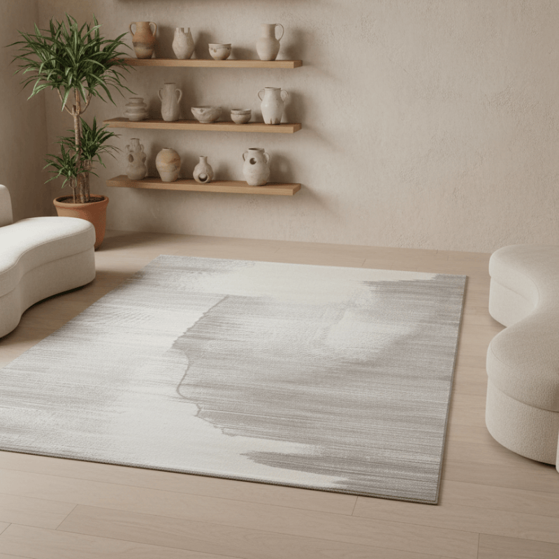 定番北欧風3Dデザインのウィルトン織カーペット（Weston Waterway）