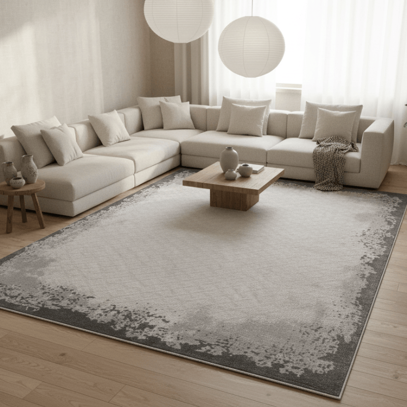 定番北欧風3Dデザインのウィルトン織カーペット（Weston Waterway）