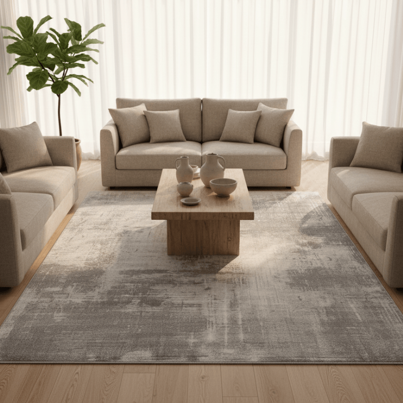 定番北欧風3Dデザインのウィルトン織カーペット（Eterin Pavilion）