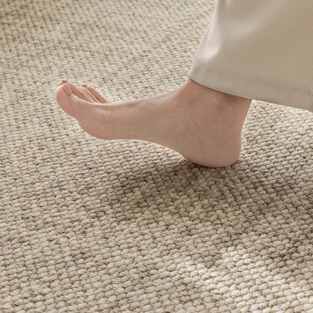 純天然羊毛を使用した手編みのカーペット！長くご愛用できる高品質な一品（Tranquility）