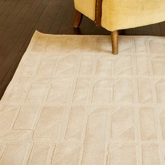 高級手作りタフティングガン刺しカーペット（Cream Top）