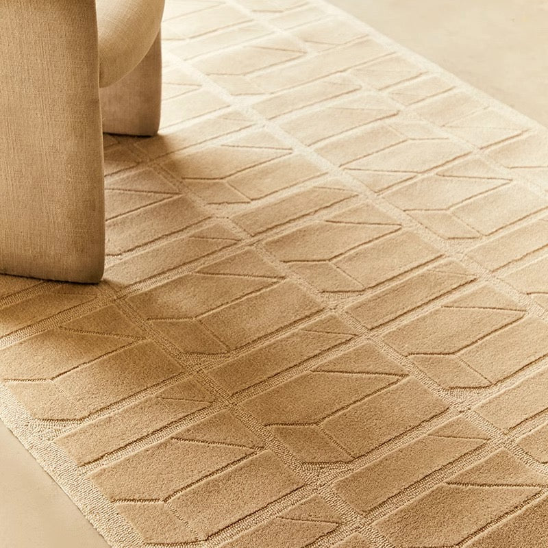 高級手作りタフティングガン刺しカーペット（Cream Top）