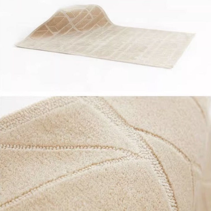 高級手作りタフティングガン刺しカーペット（Cream Top）