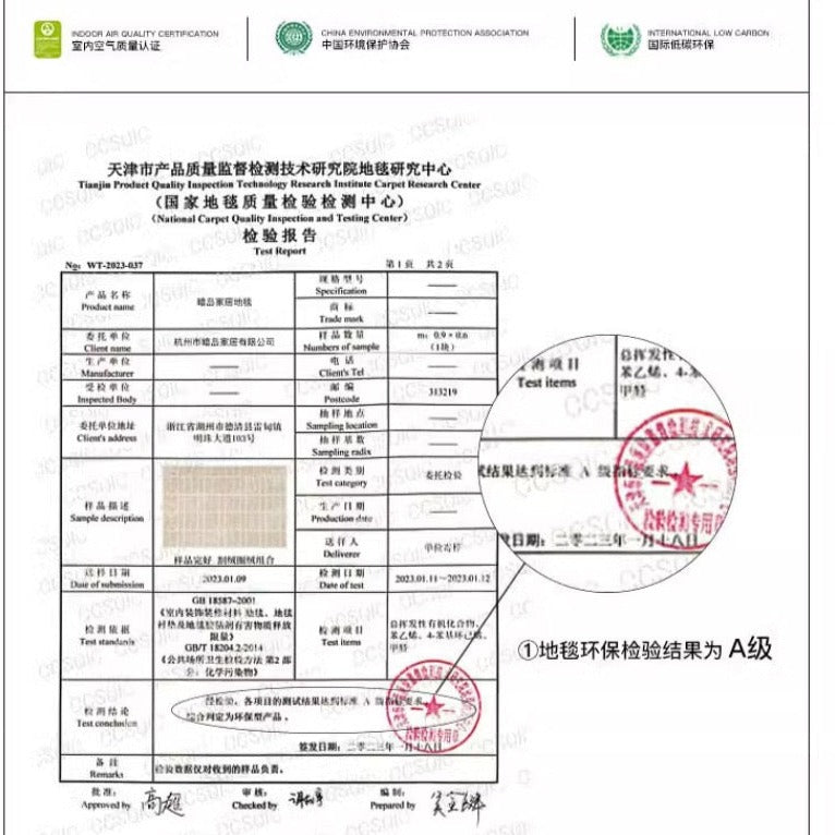 高級手作りタフティングガン刺しカーペット（Cream Top）