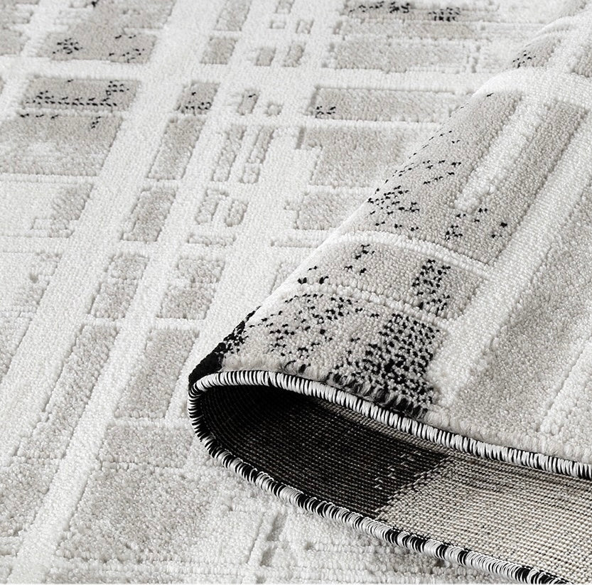 定番北欧風3Dデザインのウィルトン織カーペット（Film）