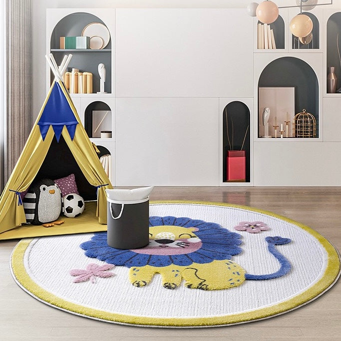 定番北欧風3Dデザインのウィルトン織カーペット（Zoo）