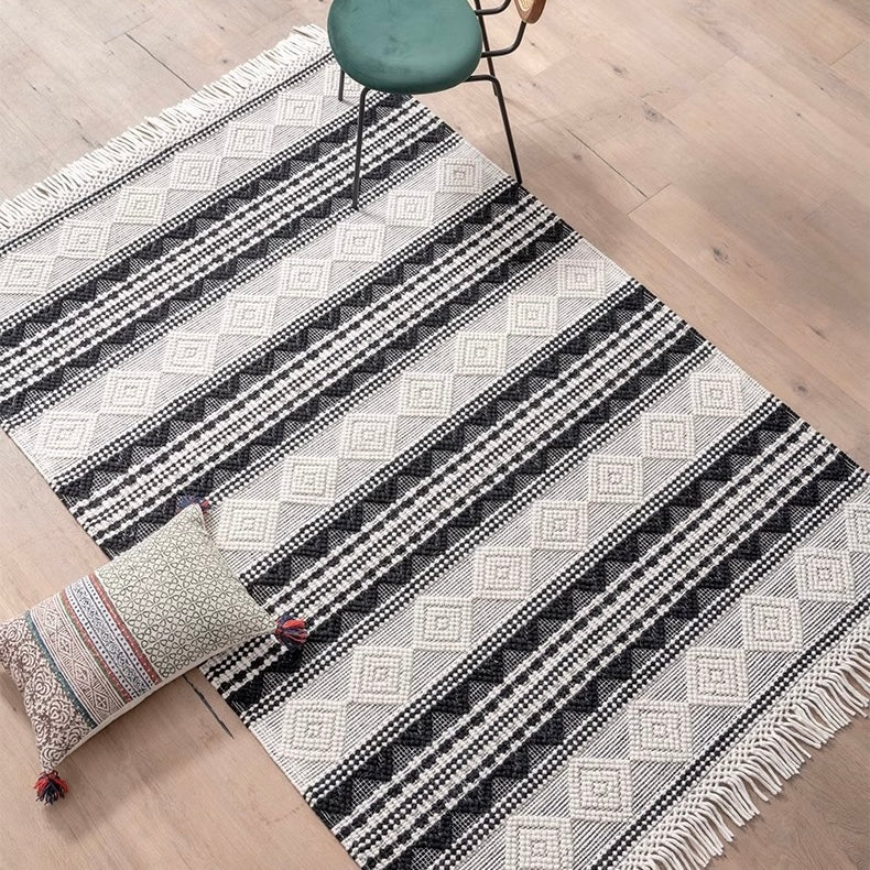 天然素材のみ使用した手織りカーペット！長くご愛用できる高品質な一品（Mexico-01）