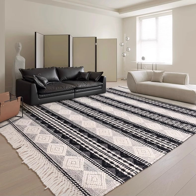 天然素材のみ使用した手織りカーペット！長くご愛用できる高品質な一品（Mexico-01）