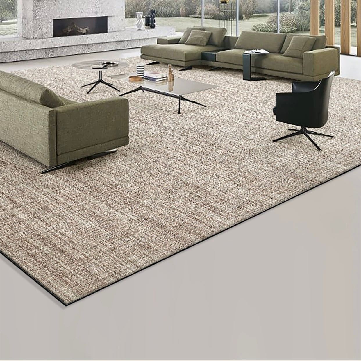 純天然羊毛を使用した機械織りのカーペット！長くご愛用できる高品質な一品（Skin）