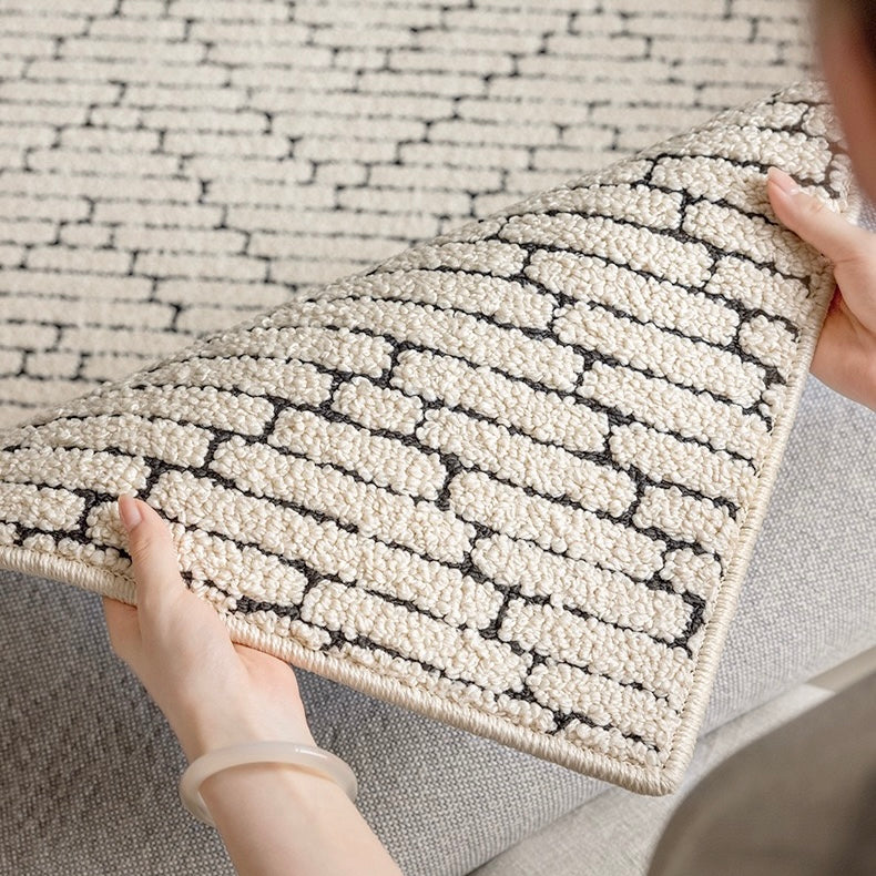 定番北欧風3Dデザインのウィルトン織カーペット（Waterproof Carpet-02）