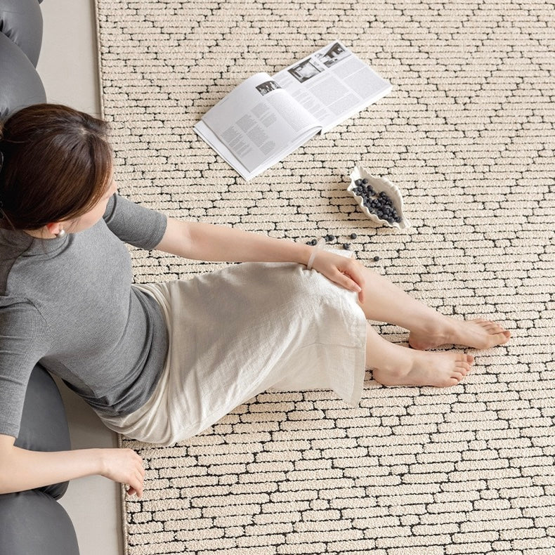 定番北欧風3Dデザインのウィルトン織カーペット（Waterproof Carpet-02）