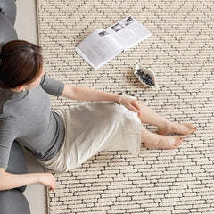 定番北欧風3Dデザインのウィルトン織カーペット（Waterproof Carpet-02）