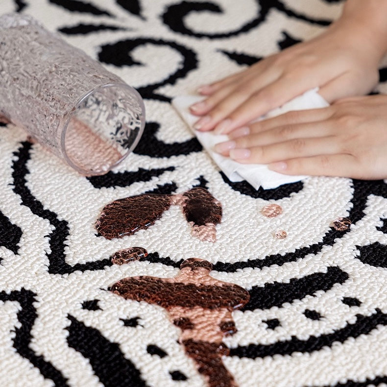 定番北欧風3Dデザインのウィルトン織カーペット（Waterproof Carpet-03）