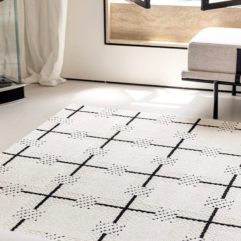 定番北欧風3Dデザインのウィルトン織カーペット（Waterproof Carpet-18）