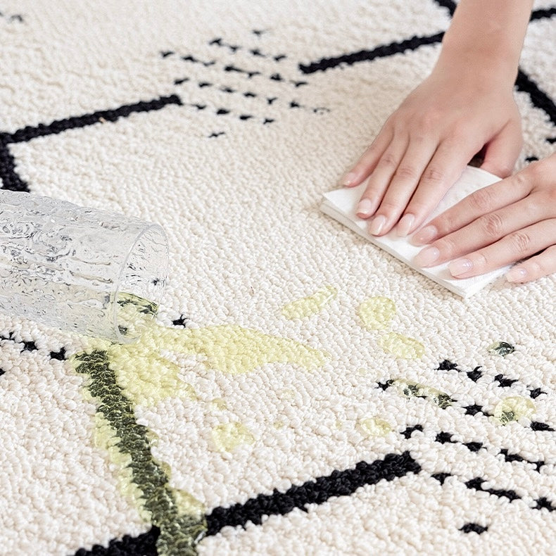 定番北欧風3Dデザインのウィルトン織カーペット（Waterproof Carpet-18）