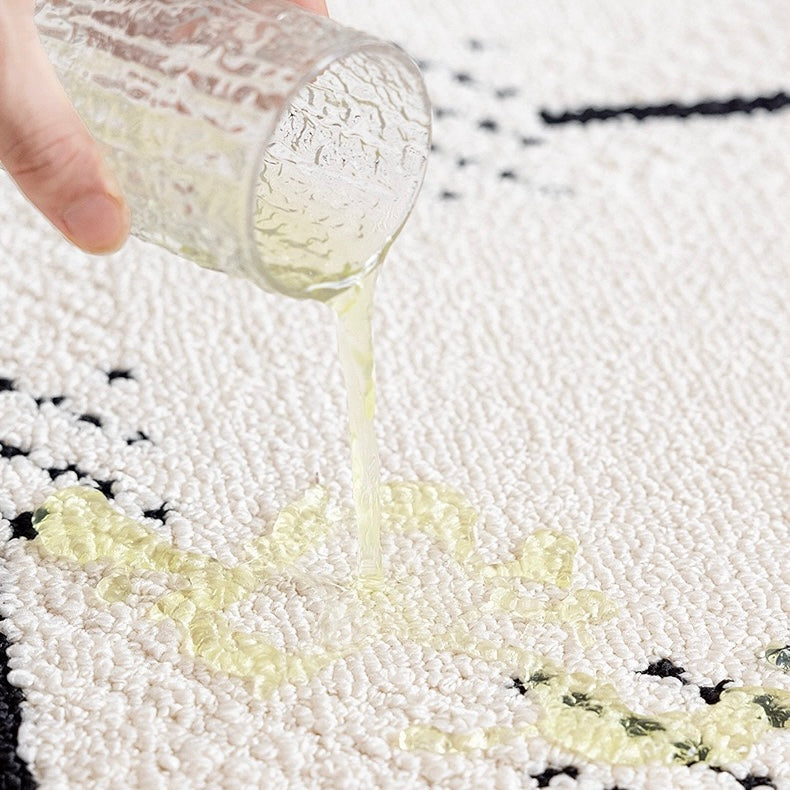 定番北欧風3Dデザインのウィルトン織カーペット（Waterproof Carpet-18）