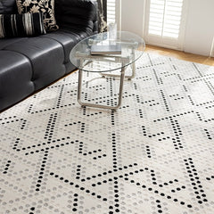 定番北欧風3Dデザインのウィルトン織カーペット（Waterproof Carpet-14）