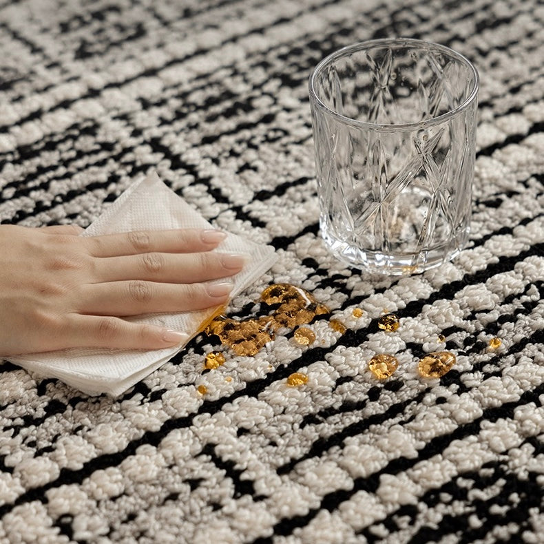 定番北欧風3Dデザインのウィルトン織カーペット（Waterproof Carpet-10）