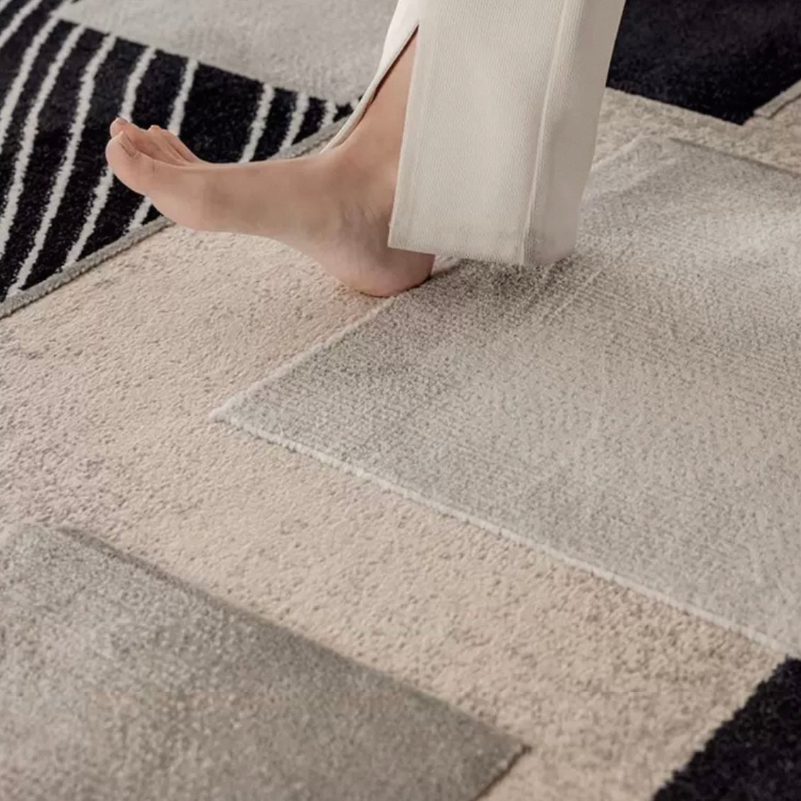 定番北欧風3Dデザインのウィルトン織カーペット（Embossed）