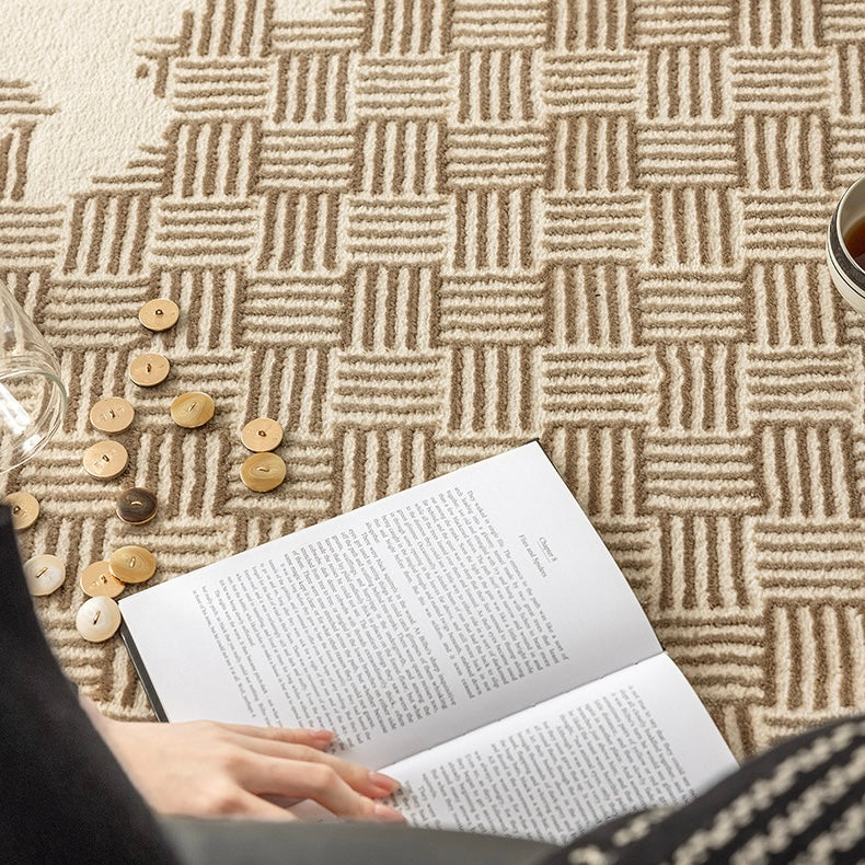 定番北欧風3Dデザインのウィルトン織カーペット（Brussels）